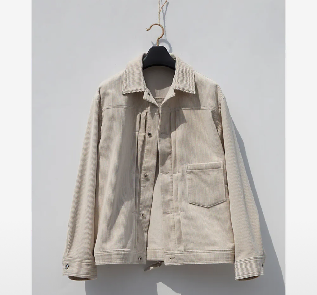 드러그 옴므 Corduroy Blouson :Raw beige M